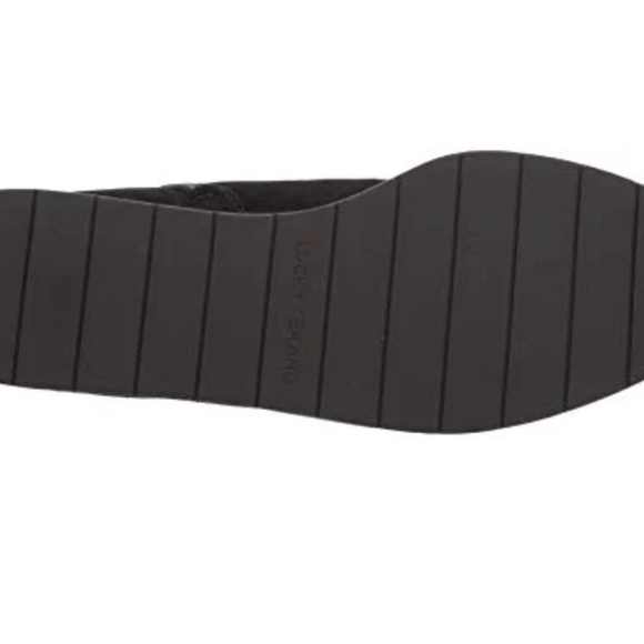 Lucky Brand Karmeya suede wedge bootie 8M - Picture 4 of 8